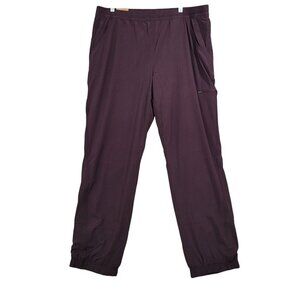 NEW Eddie Bauer Womens 16 Fleece-Lined Jogger Pants Purple